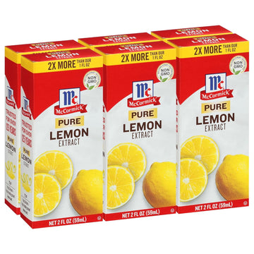 McCormick Pure Lemon Extract, 2 fl oz (Pack of 6)