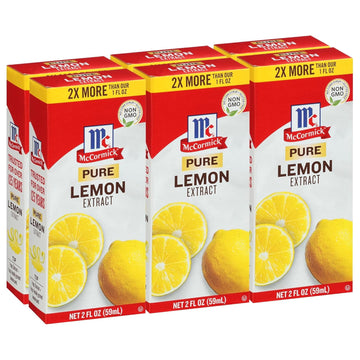 Mccormick Pure Lemon Extract, 2 Fl Oz (Pack Of 6)