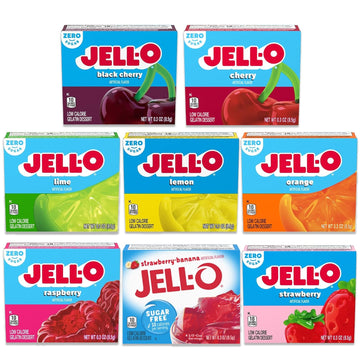 Jello Sugar Free Variety 8 Pack. Jell-O, Sugar Free Jello Mix, Sugar Free Jello Cups, Sugarfree, Lime Jello, Gelatina Sin Azucar, Sugar Free Gelatin Mix