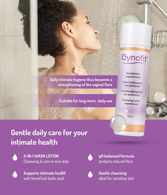 Cleansing Lotion (Unperfumed) – Ensures Balanced Ph Value For Vaginal Health – Protects The Vaginal Skin From Drying Out & Prevents Irritation – Suitable For Long-Term, Daily Use (6.76 Fl Oz)