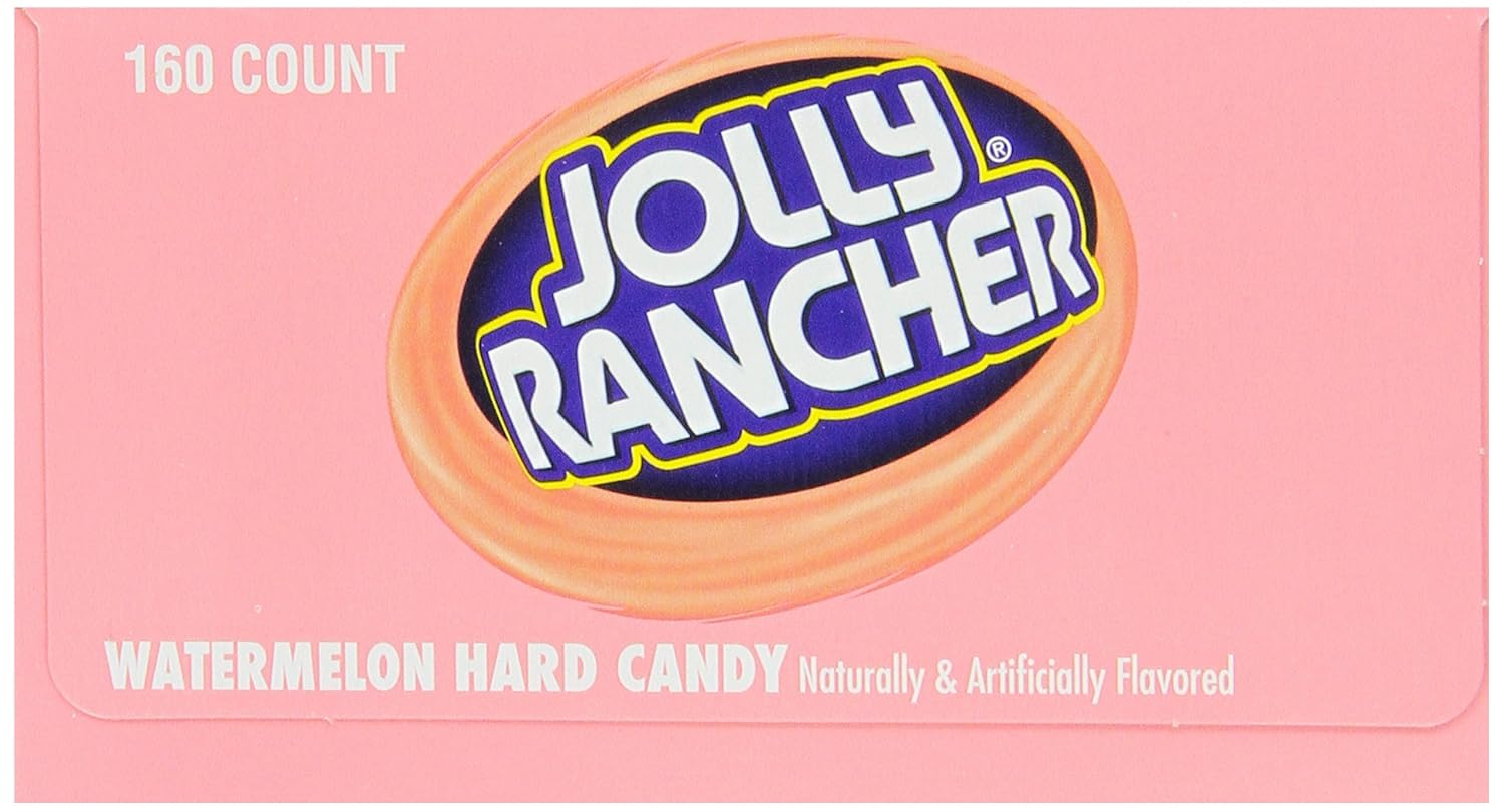 Jolly Rancher Hard Candy, Watermelon, 160 Count (Pack Of 2)