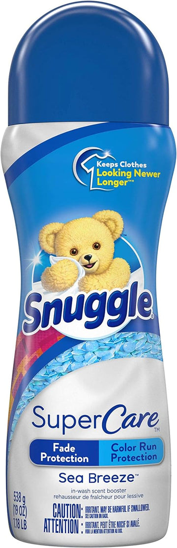Snuggle SuperCare in-Wash Scent Booster Beads, Sea Breeze, Fade Protection and Color Run Protection, 19 Ounce