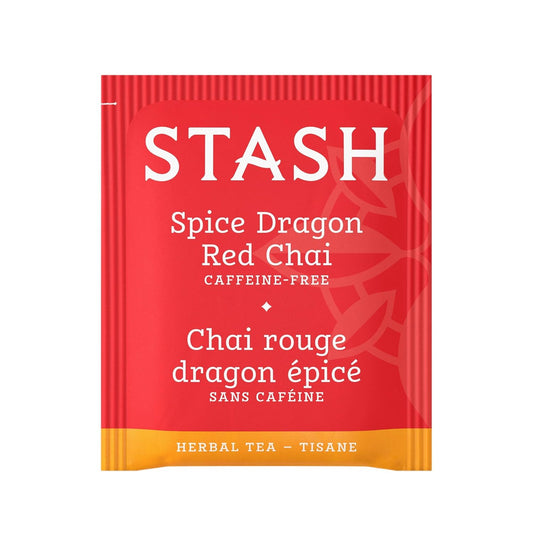 Stash Tea Spice Dragon Red Chai Herbal Tea, Box Of 100 Tea Bags (Packaging May Vary)