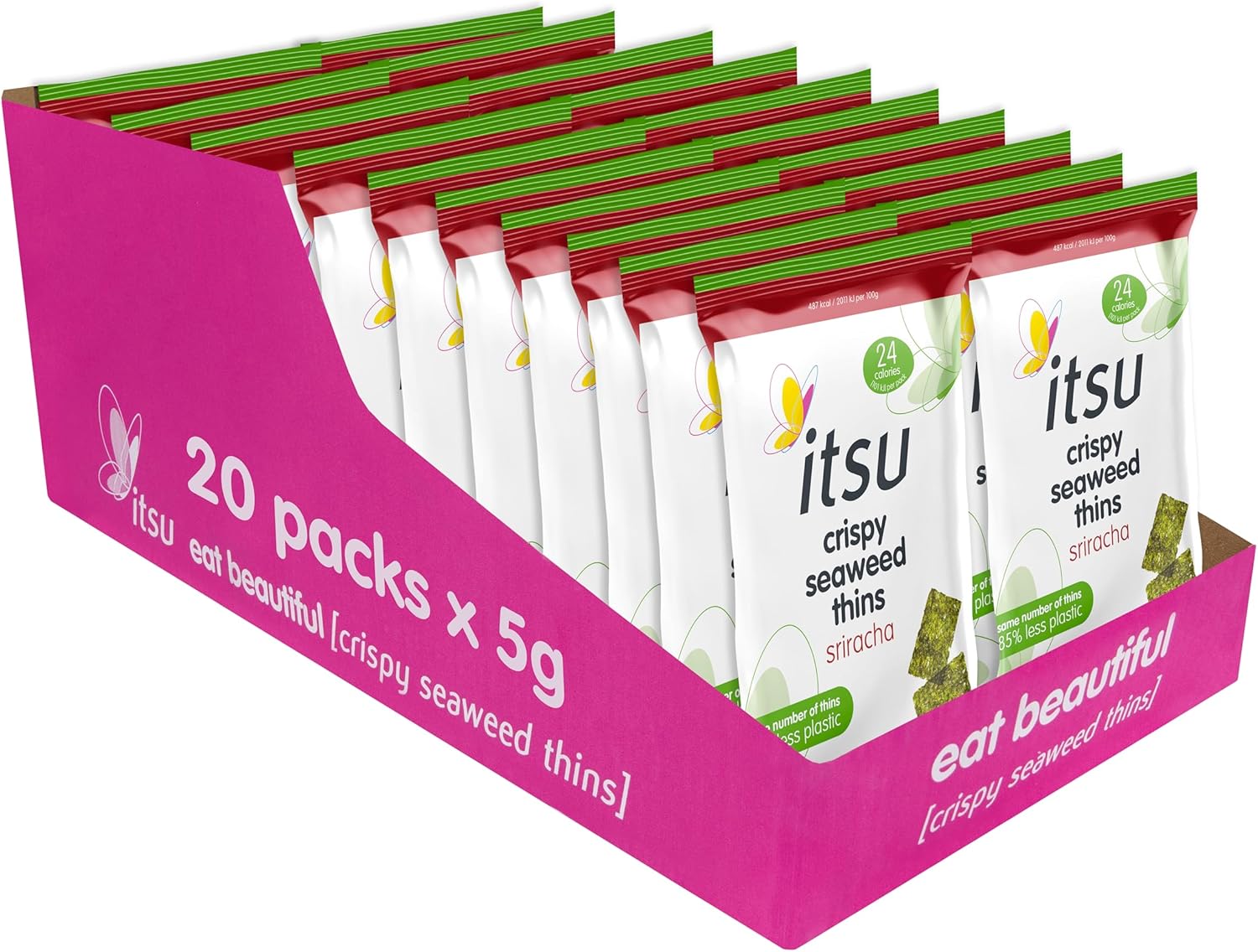 Itsu Seaweed Thins Sweet Soy & Sea Salt Multipack32Pck