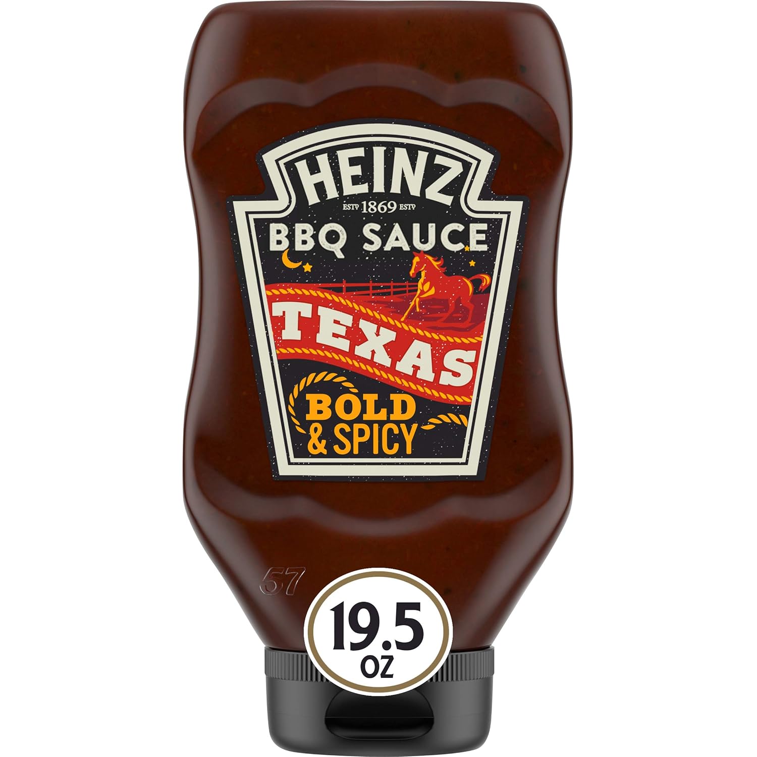 Heinz Texas Style Bold & Spicy Bbq Sauce (19.5 Oz Bottles, Pack Of 6)