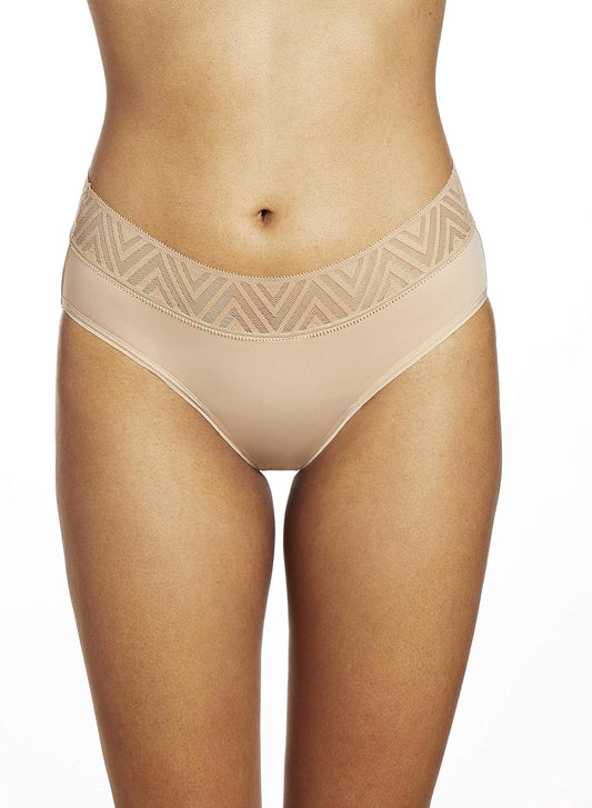 THINX Hiphugger Period Underwear for Women, FSA HSA Approved Feminine Care, Menstrual Underwear Holds 3 Tampons, Beige, 3X