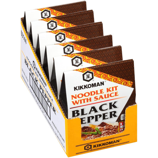 Kikkoman Kit Noodle Black Pepper, 4.8 Oz (Pack Of 6)