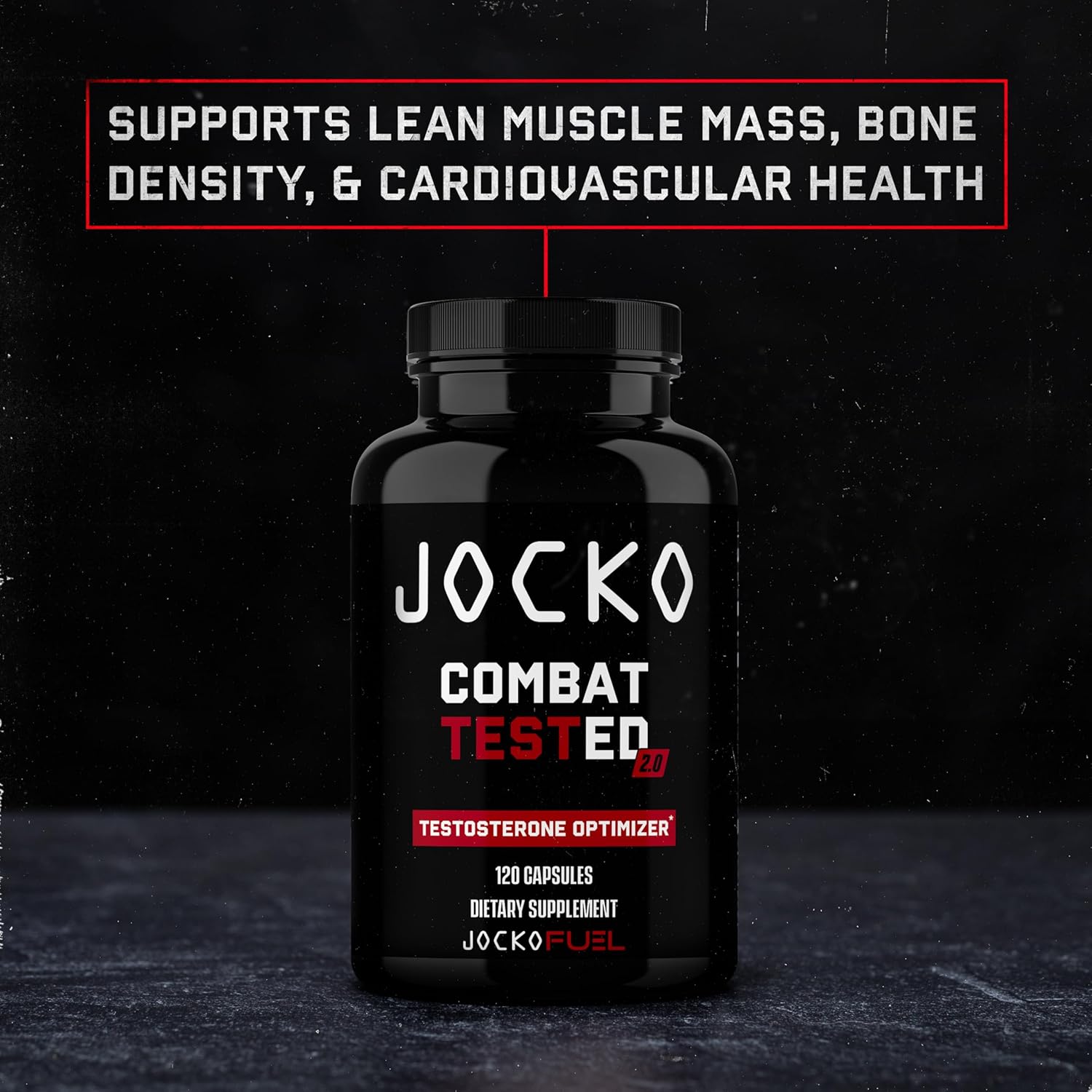 Jocko Fuel Test Booster For Men - Natural Endurance, Stamina, & Strength Booster - Muscle Builder For Men & Nitric Oxide Support With Ginger Root, Shilajit, & Tongkat Ali, 120Ct (30 Servings) : Health & Household