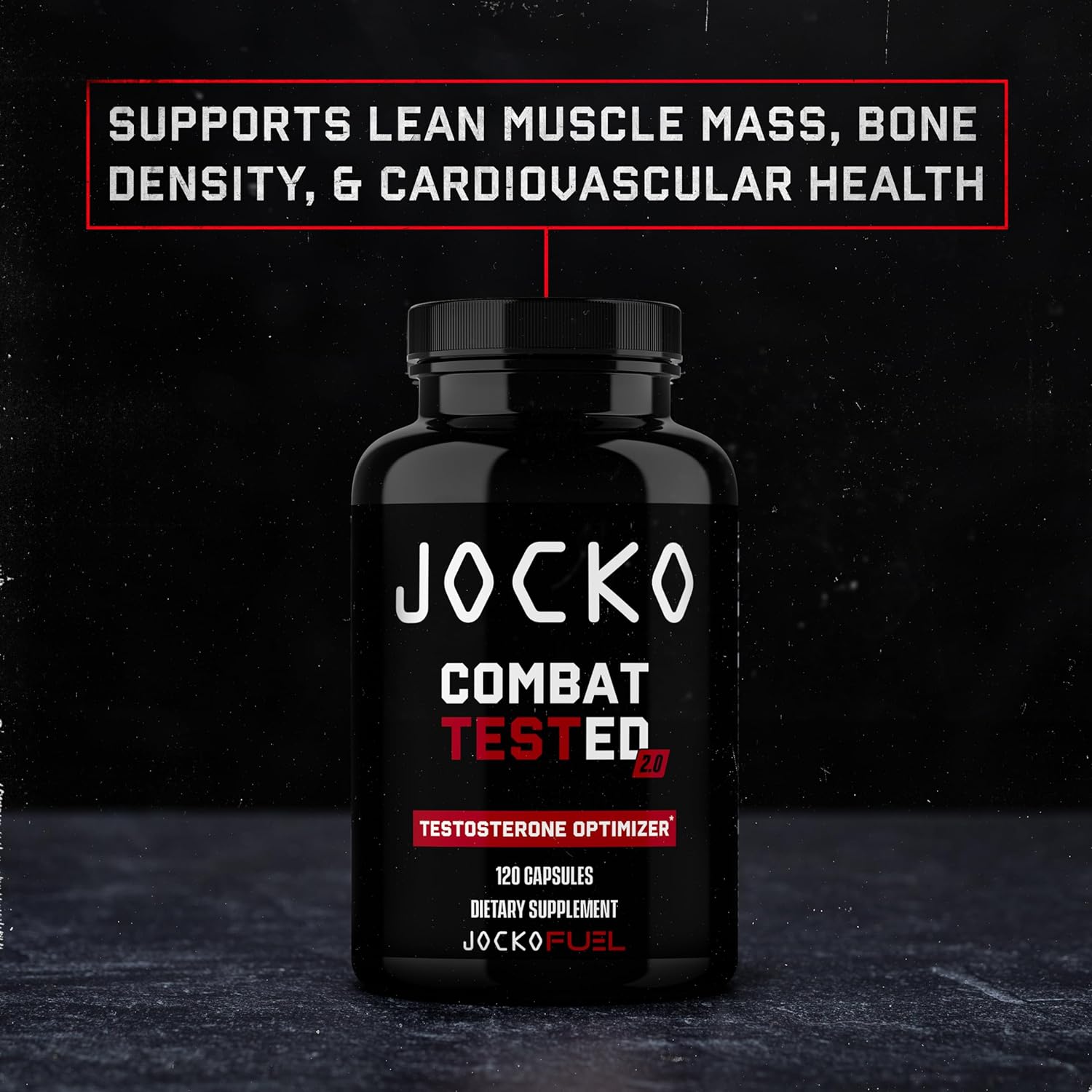 Jocko Fuel Test Booster for Men - Natural Endurance, Stamina, & Strength Booster - Muscle Builder for Men & Nitric Oxide Booster with Ginger Root, Shilijat, & Tongkat Ali, 120ct (30 Servings) : Health & Household