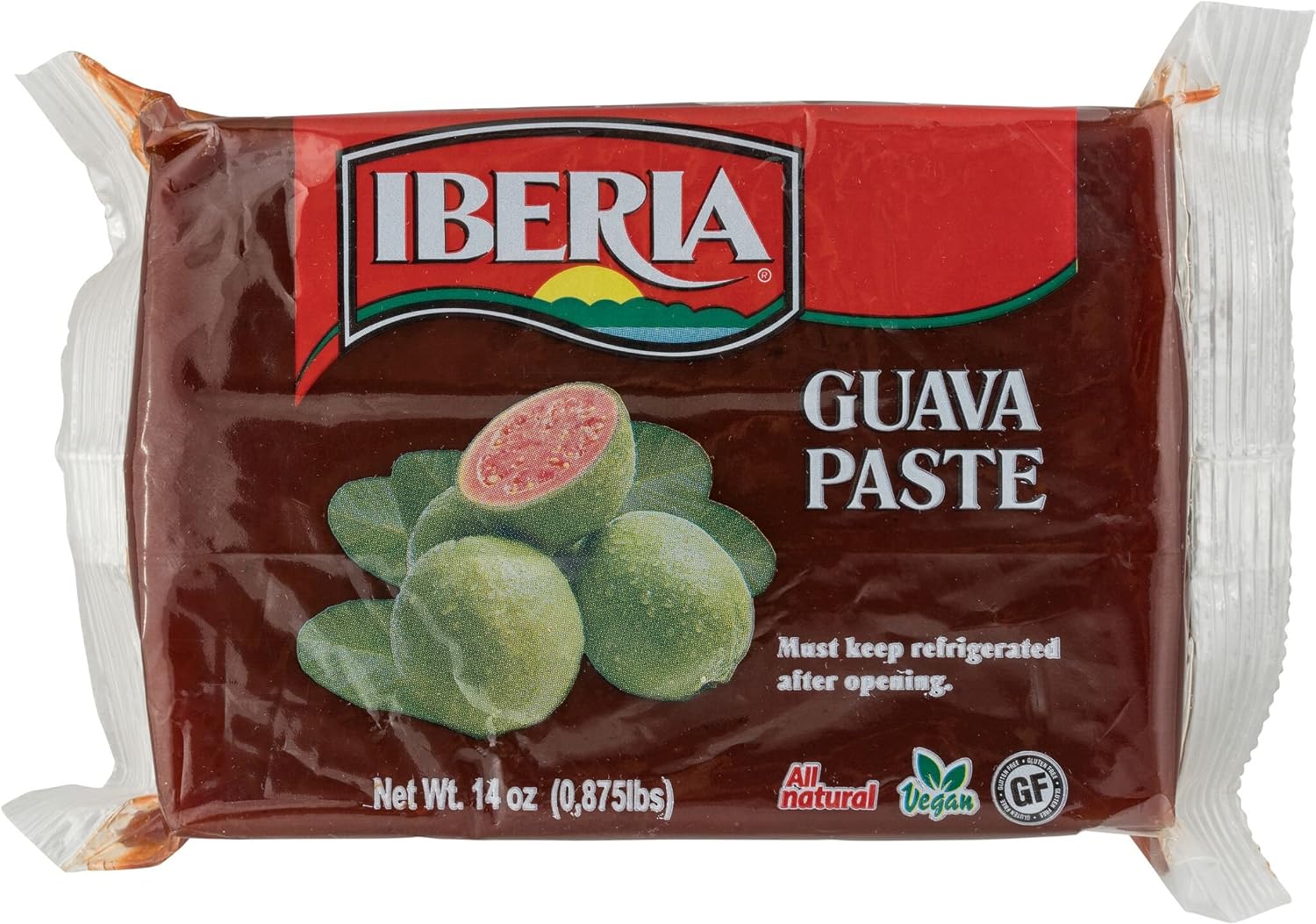 Iberia Guava Paste, 14 Oz, All Natural, Vegan, Gluten Free, Halal, Kosher Guava Paste For Snacks, Cooking, Baking