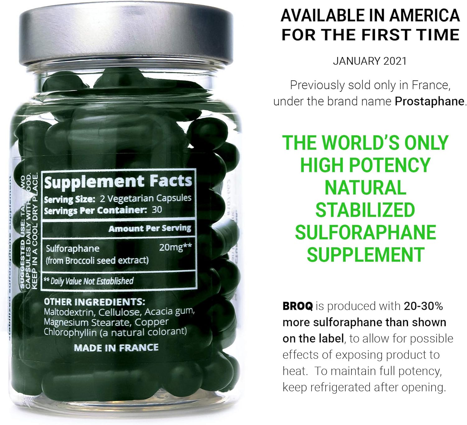 BROQ - The Gold Standard of Sulforaphane Supplements - More Than 2X Any Other Product - See Independent Lab Tests - The World’s Only High Potency Natural Stabilized Sulforaphane - Same as Prostaphane : Health & Household