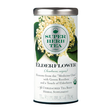 The Republic Of Tea Organic Elderflower Superherb, 36 Count