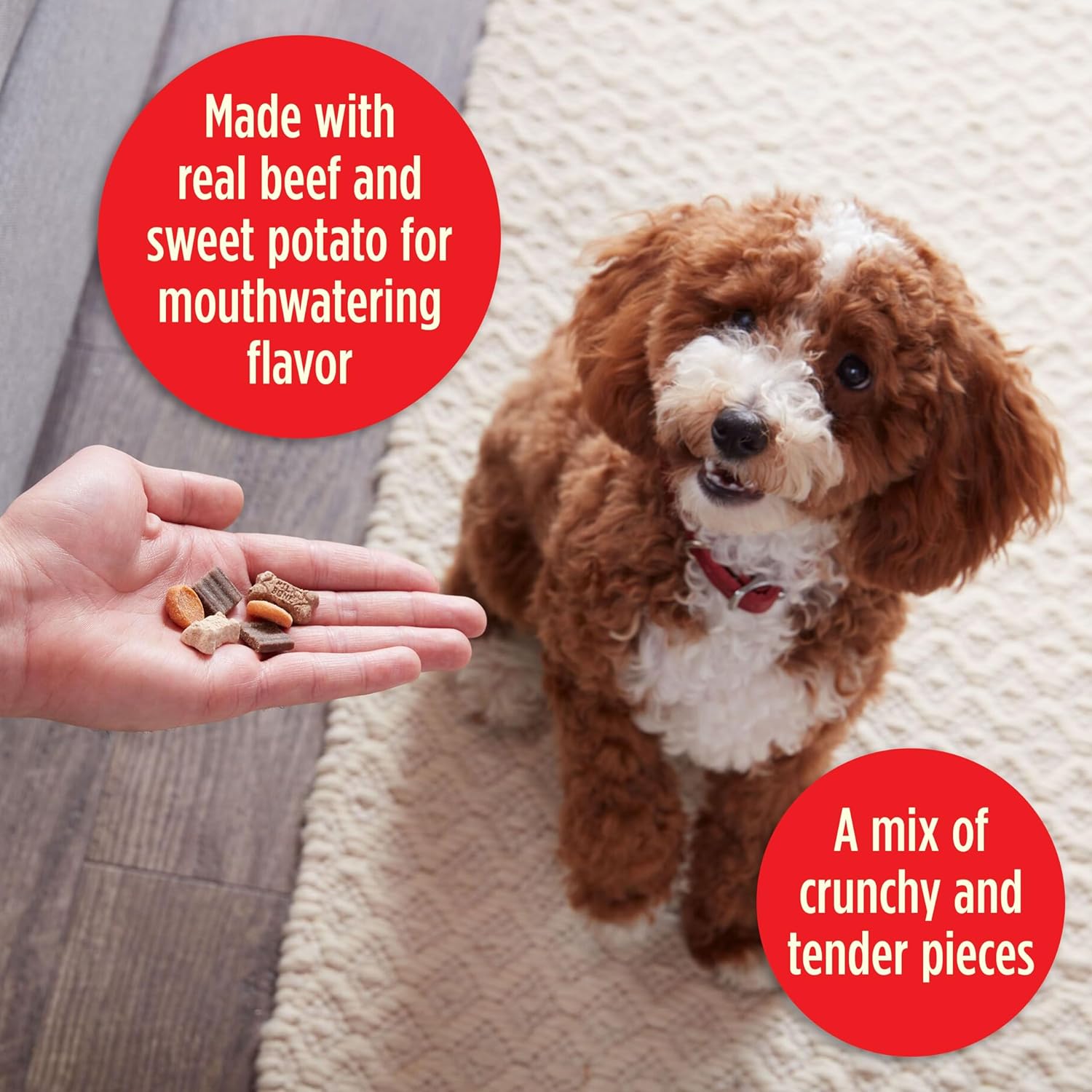 Milk-Bone Trail Mix Chewy & Crunchy Dog Treats, Real Beef & Sweet Potato, 9 Ounce (Pack of 6) : Pet Food : Pet Supplies