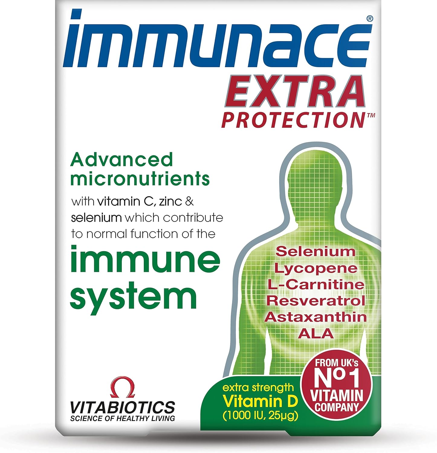 Vitabiotics Immunace Extra Protection 30 Tablets