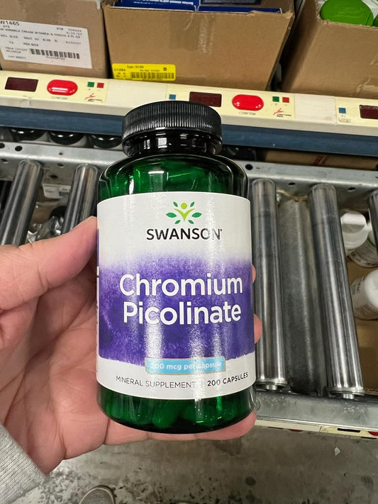 Swanson Chromium Picolinate - Natural Supplement - (200 Capsules, 200Mcg Each)