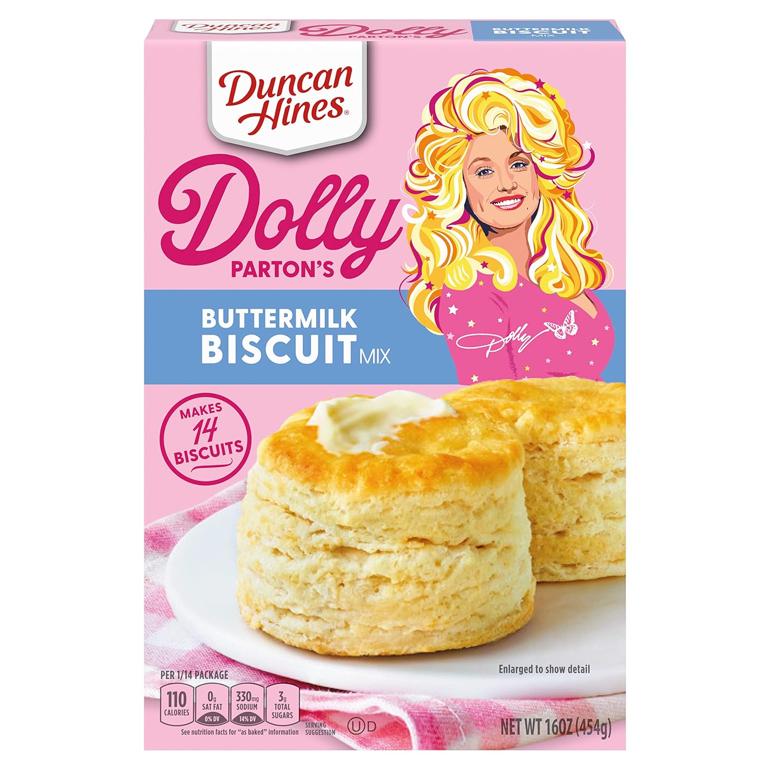 Duncan Hines Dolly Parton'S Buttermilk Biscuit Mix, 16 Oz