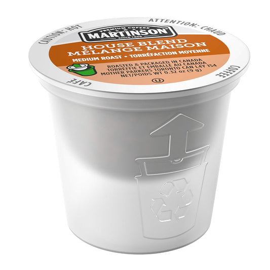 Martinson Single Serve Coffee Capsules, House Blend, Compatible with Keurig K-Cup Brewers, 48 Count