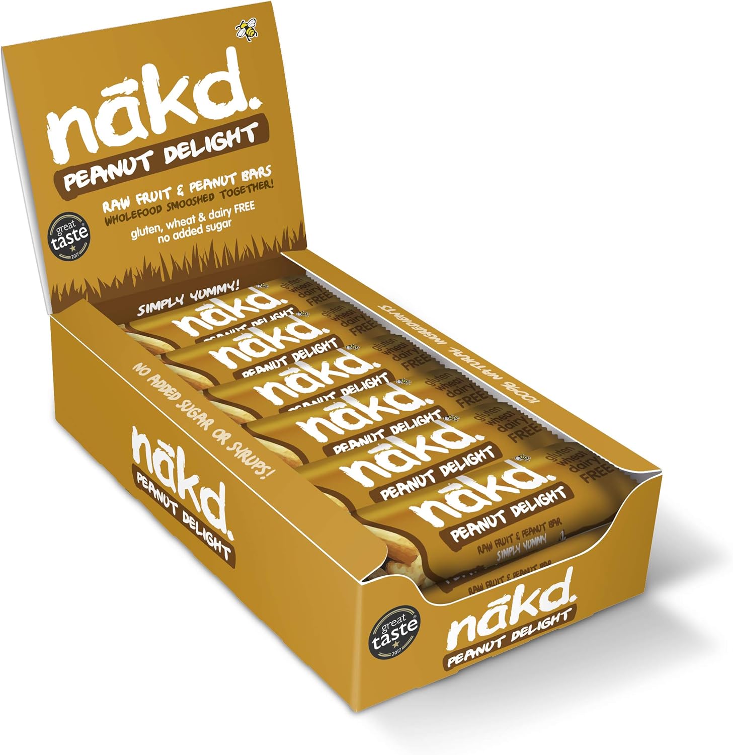 Nakd Cashew Cookie Natural Bars -Fruit & Nut Vegan - Gluten Free - 35 g (Pack of 18) & Peanut Delight Natural Fruit & Nut Bars - Vegan Bars - Gluten Free - Healthy Snack, 35 g (Pack of 18) : Amazon.co.uk: Grocery
