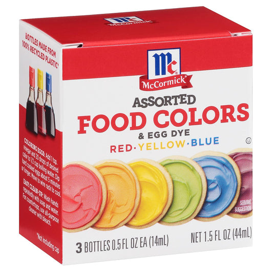 McCormick Assorted Food Colors & Egg Dye, 1.5 fl oz (Pack of 8)