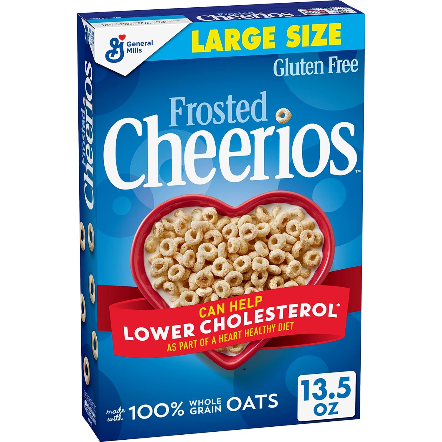 Frosted Cheerios, Heart Healthy Cereal, Large Size, 13.5 OZ