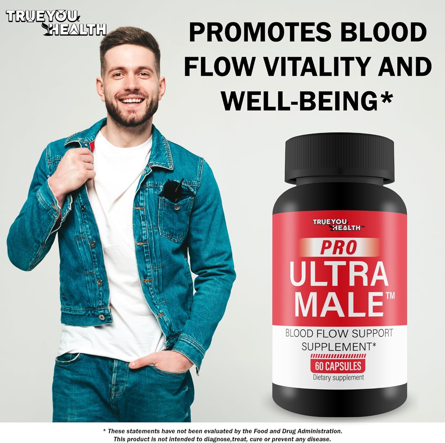 Pro Ultra Male - Our Best Blood Flow Support Supplement - Advanced Blood Flow Pills Male Blood Flow Capsules - Men Blood Flow - Blood Circulation Supplements For Men Help Blood Flow Boost Circulation : Health & Household