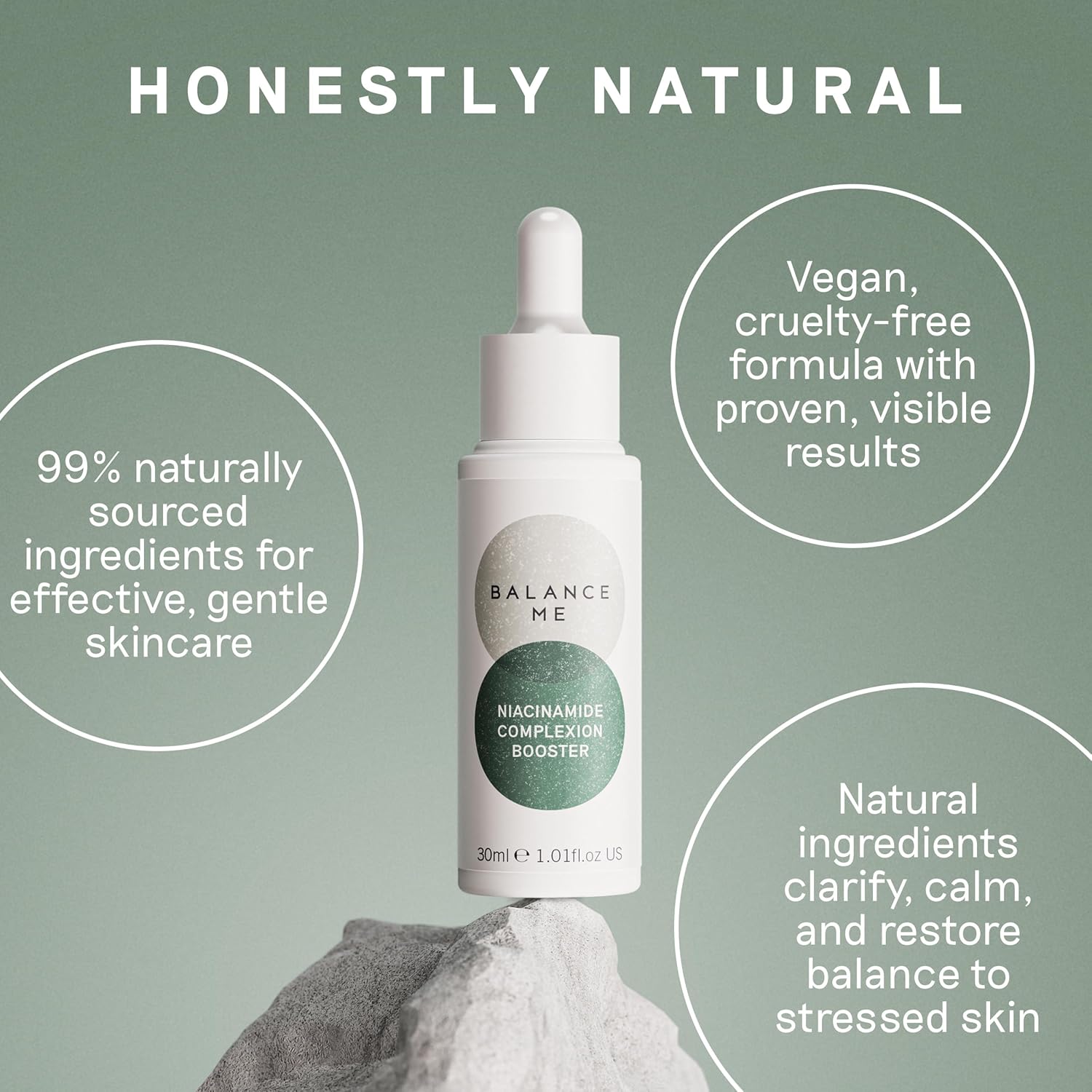 Balance Me Niacinamide Complexion Booster, Vegan, Purifies and Clears the Skin, Perfect for Sensitive Skin, Made In UK – 30ml : Amazon.co.uk: Beauty