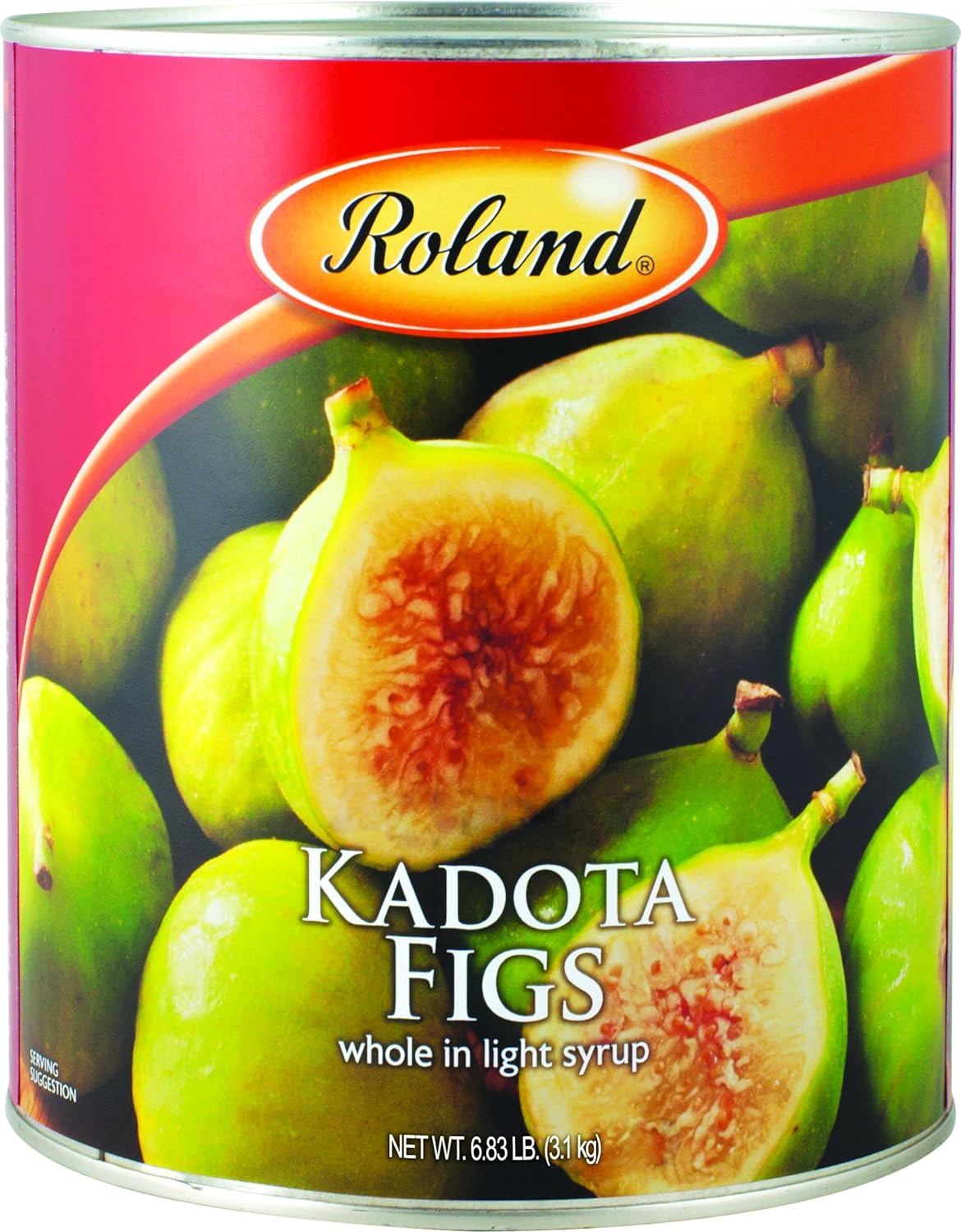 Roland Foods Kadota Figs in Light Syrup, Specialty Imported Food, 6.83-Pound Can : Canned And Jarred Figs : Grocery & Gourmet Food