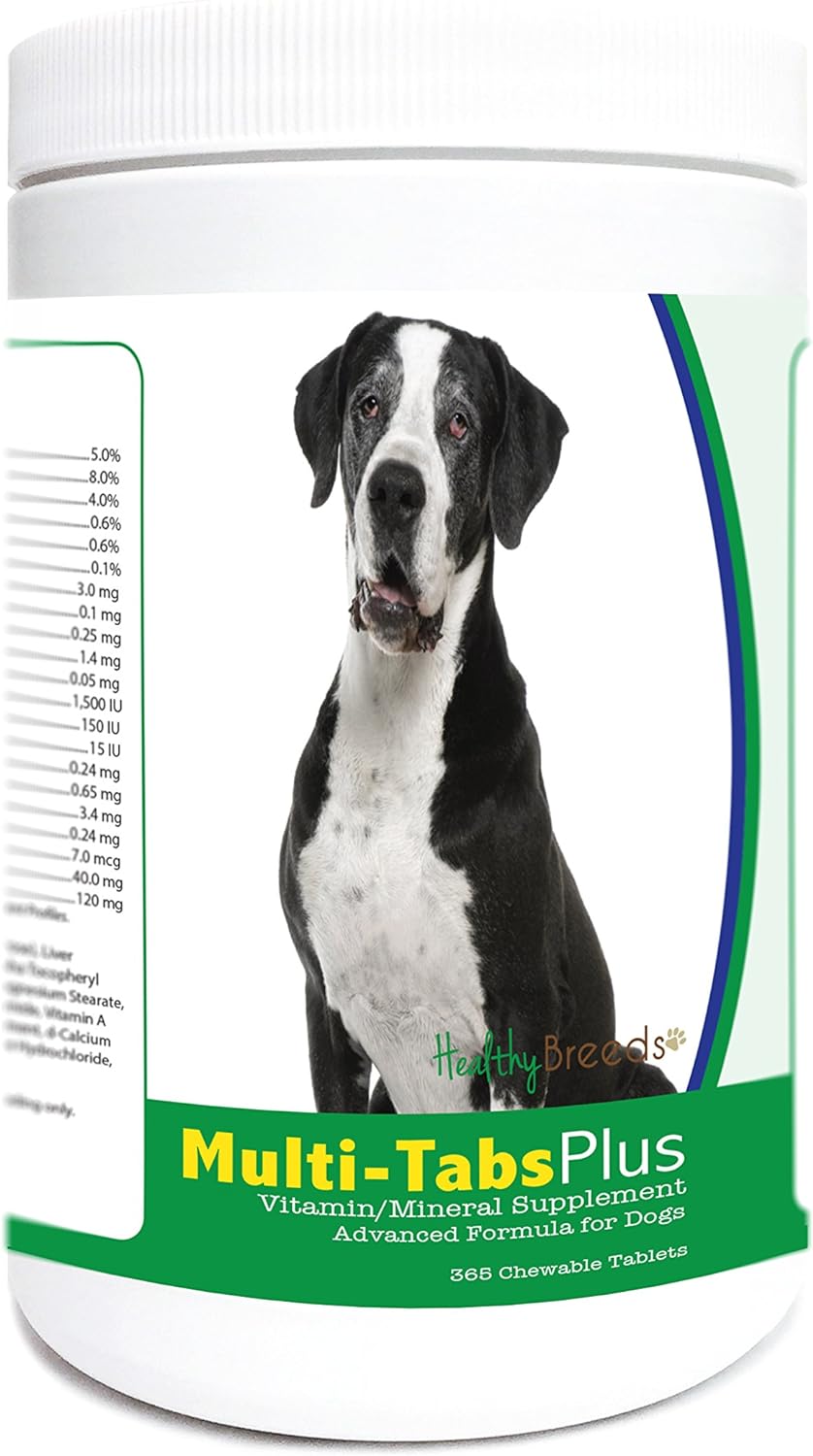 Healthy Breeds Great Dane Multi-Tabs Plus Chewable Tablets 365 Count : Pet Supplies