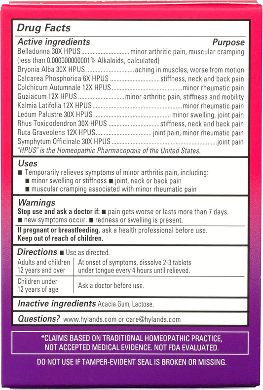 Hyland’S Flexmore, Arthritis Pain Relief, Joint Pain, Stiffness & Swelling, Rheumatic Pain, Quick Dissolving Tablets, 50 Count