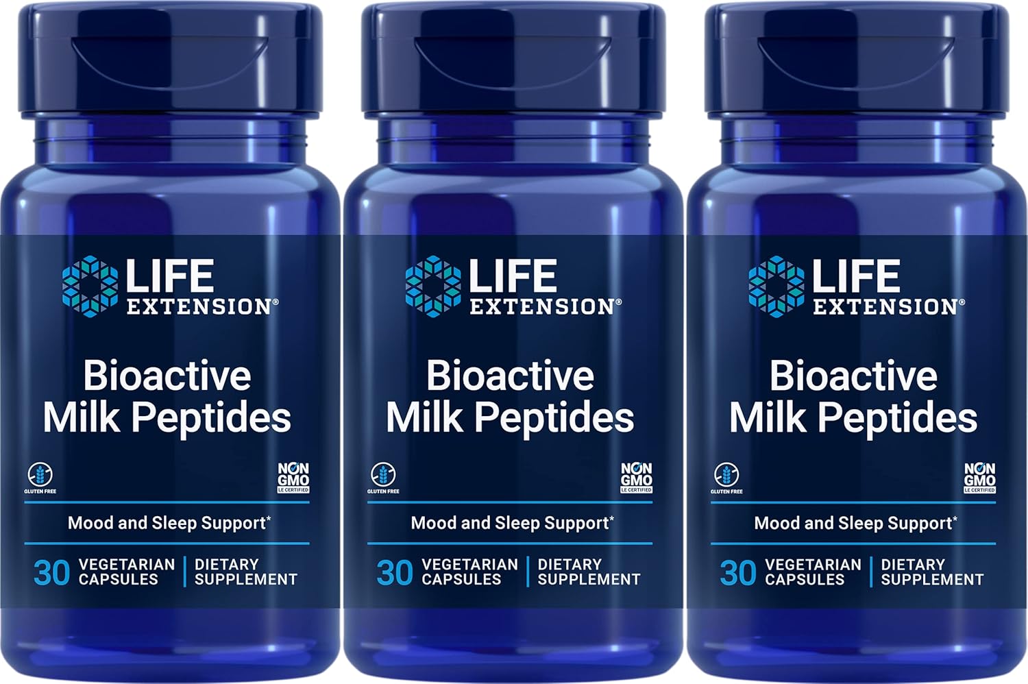 Life Extension - Bioactive Milk Peptides - 150 Mg - 30 Caps (Pack Of 3)