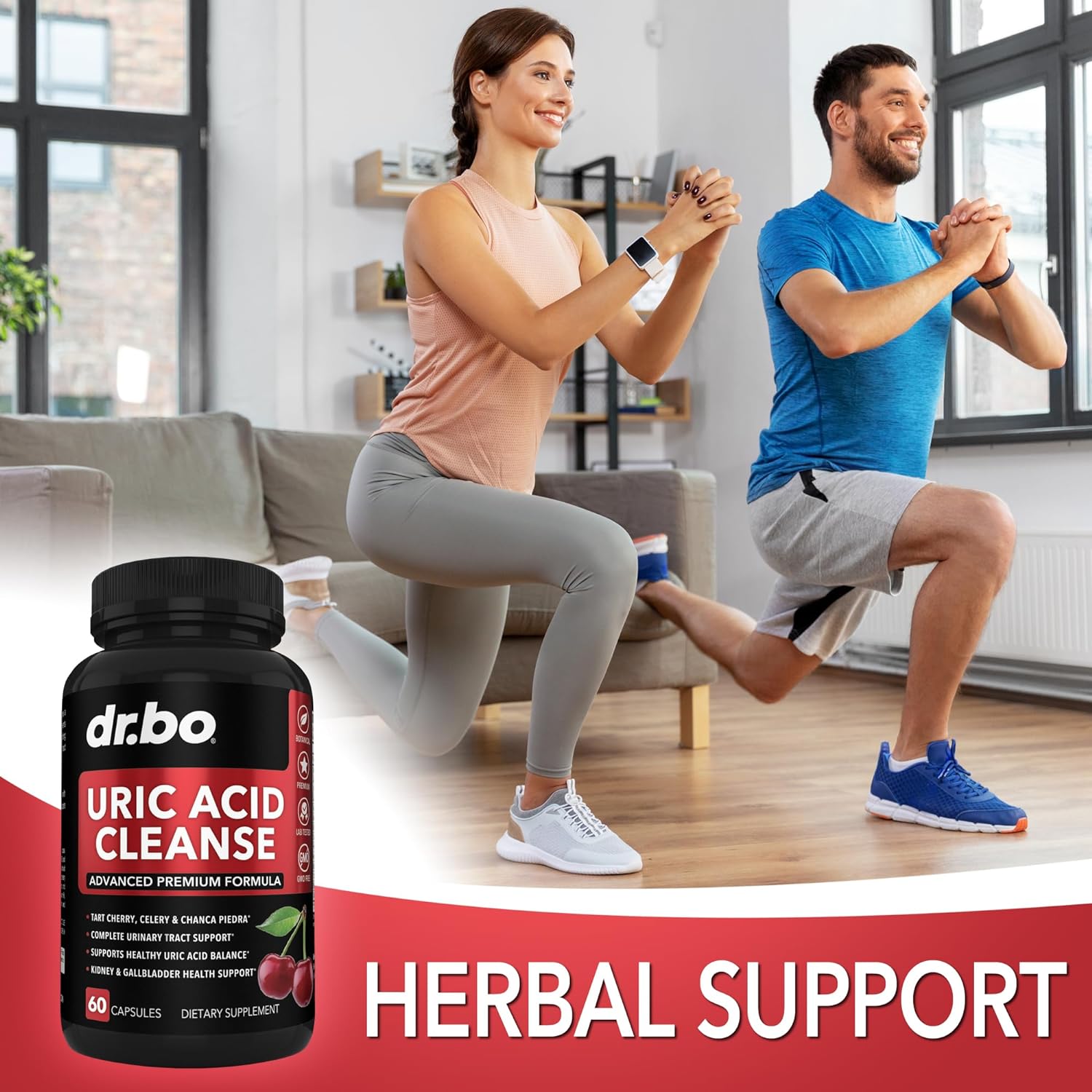 Uric Acid Cleanse Support Supplement - Kidney Herbal Supplements Pills with Chanca Piedra, Celery & Tart Cherry Extract Formula - Joint Support, Uric Acid Flush & Kidney Cleanse Detox Purge Capsules : Health & Household