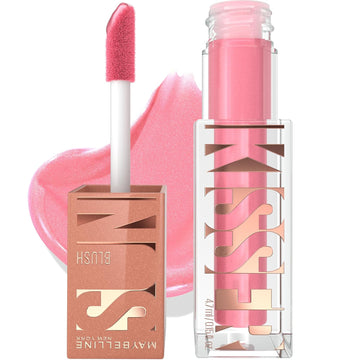 Maybelline Sunkisser Multi-Use Liquid Blush And Bronzer, Blendable, Longwear, Glowy Make Up, Downtown Rush, 1 Count