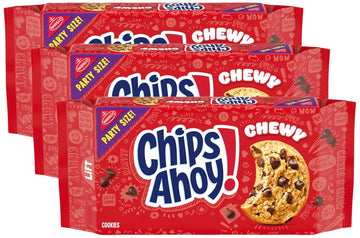 Chips Ahoy! Chewy Chocolate Chip Cookies, Party Size, 26 Oz (Pack Of 3)