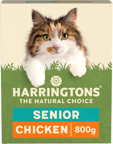 Harringtons Complete Senior Dry Cat Food with Freshly Prepared Chicken - 5x800g?HARRCATSENC-B800