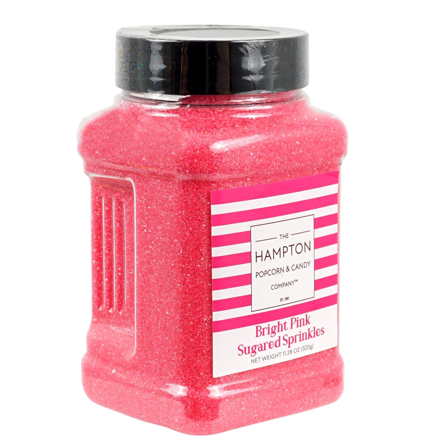 Hot Pink Sprinkles 11.28 Oz, Sanding Sugar Bright Pink, Pink Rimming Sugar, Sugar Sprinkles, Sanding Sugar For Cookie Decorating, Sanding Sugar For Baking, The Hampton Candy Company