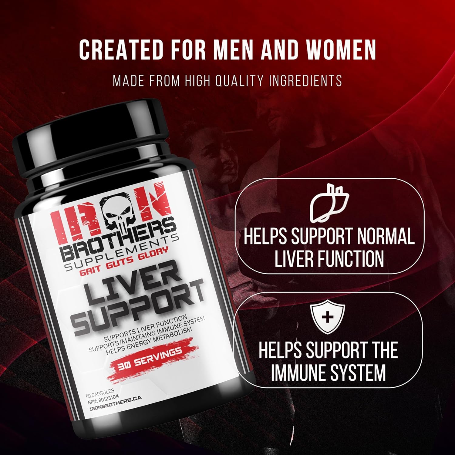 Iron Brothers Supplements Liver Cleanse Detox Supplement with Dandelion Root, Milk Thistle & Zinc for Healthy Liver Function & Liver Support for Men & Woman : Health & Household