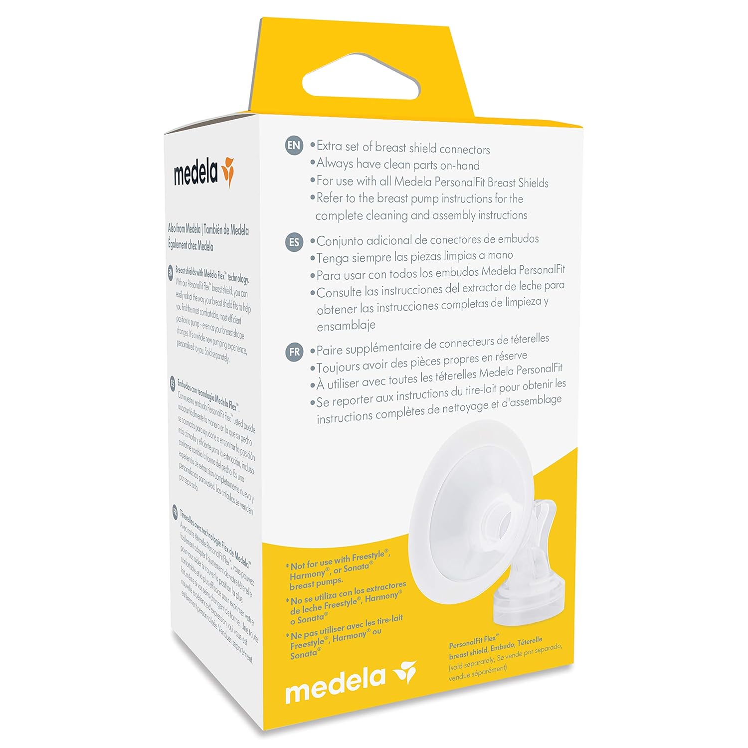 Medela Spare Or Replacement Personalfit Connectors Compatible With Pump In Style Advanced Breast Pump : Baby