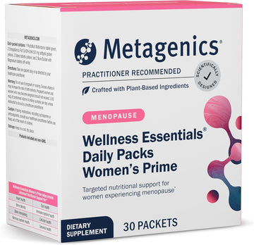 Metagenics Wellness Essentials Daily Packs Women'S Prime - Menopause Support* Daily Multivitamin Packets - Womens Multivitamins - Bonesupport* - Omega-3 Fatty Acids - Non-Gmo, Gluten Free - 30 Packets