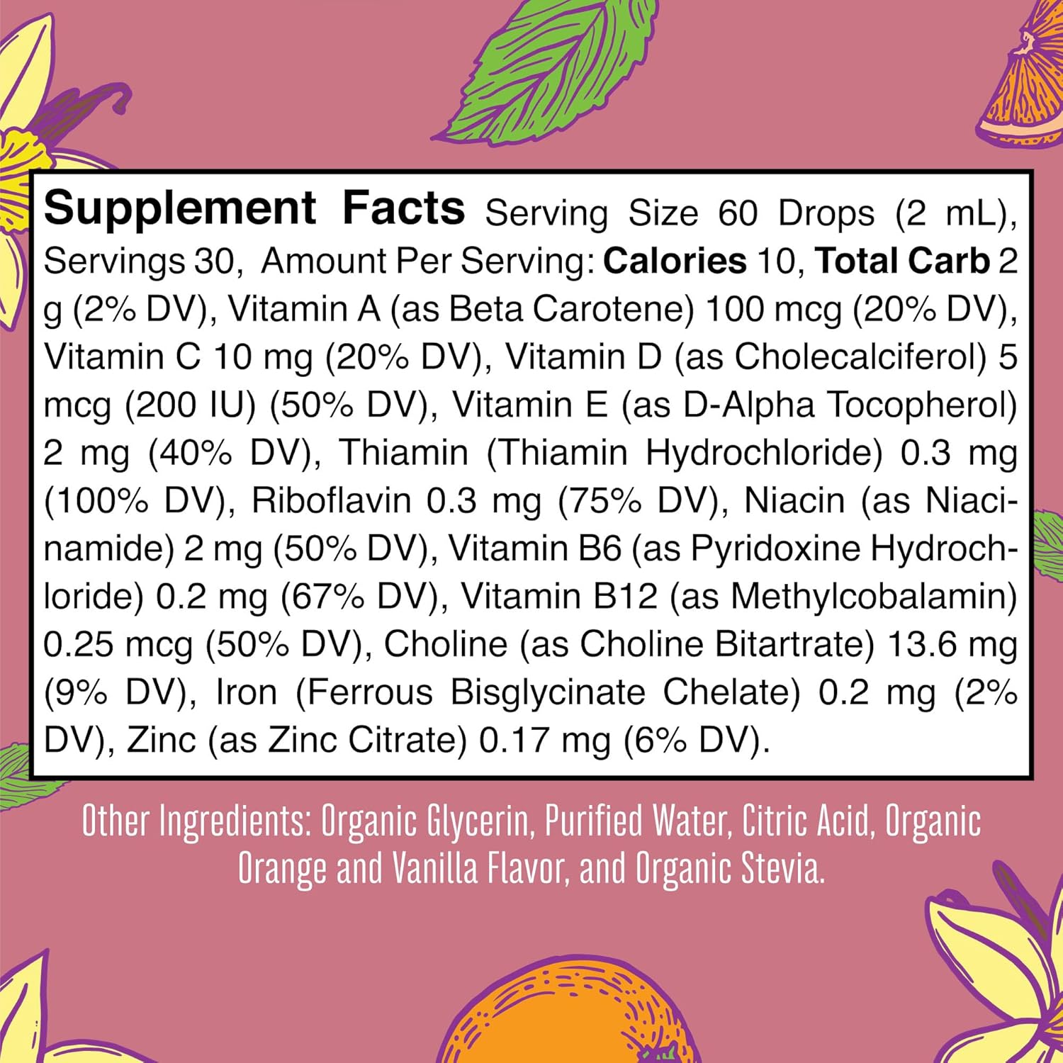 MaryRuth Organics Multivitamin & Multimineral with Iron for Infants | USDA Organic | Sugar Free | Liquid Vitamins for Babies 6-12 Months | Immune Support & Overall Wellness | Vegan | Non-GMO | 2 Fl Oz : Health & Household