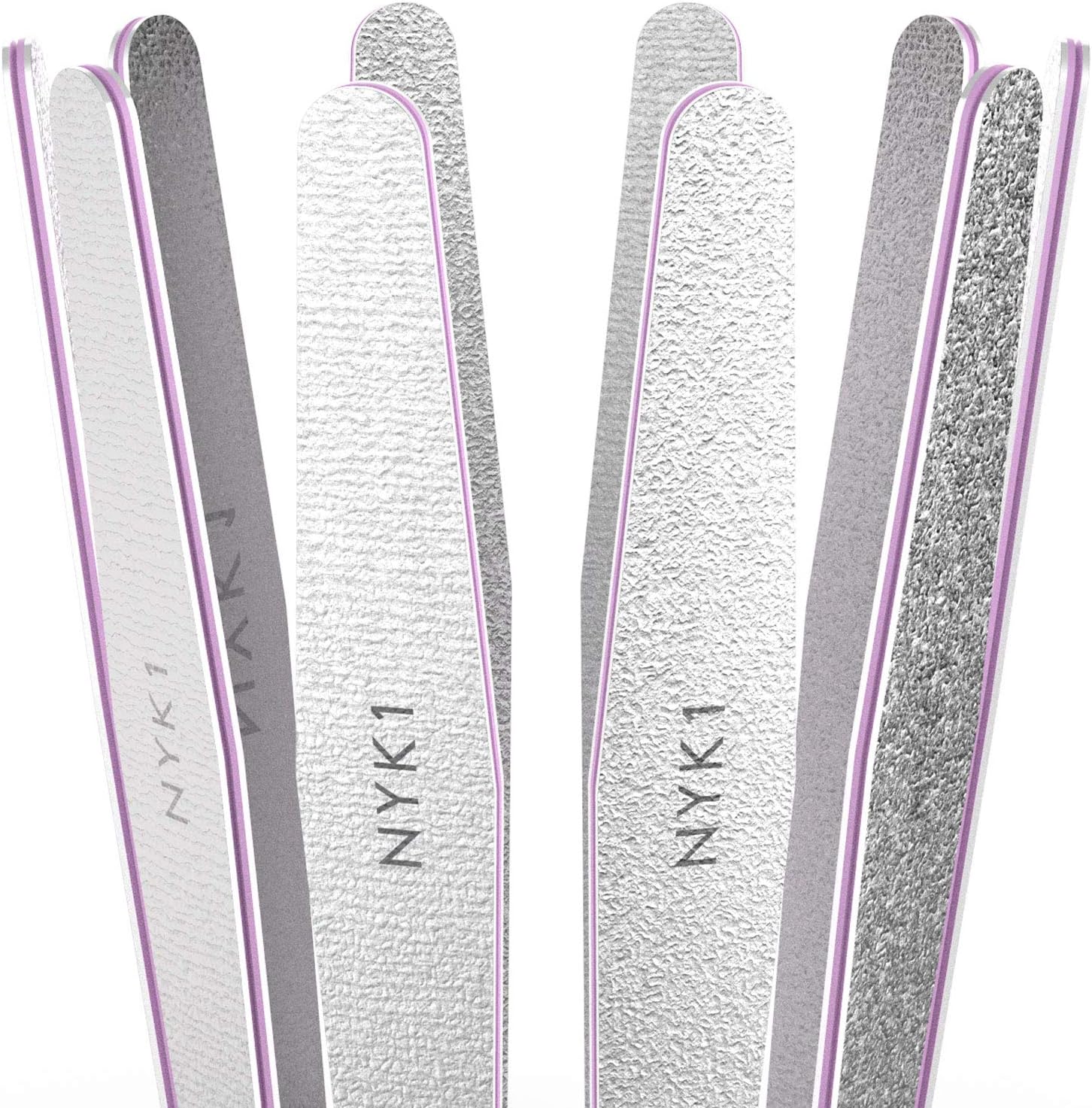 White Nail Buffer Sanding Block - (Pack Of 10) Nyk1 Professional Salon Quality Grit Nail Buffer File For Sanding, Filing Natural, Or Acrylic Gel Nails