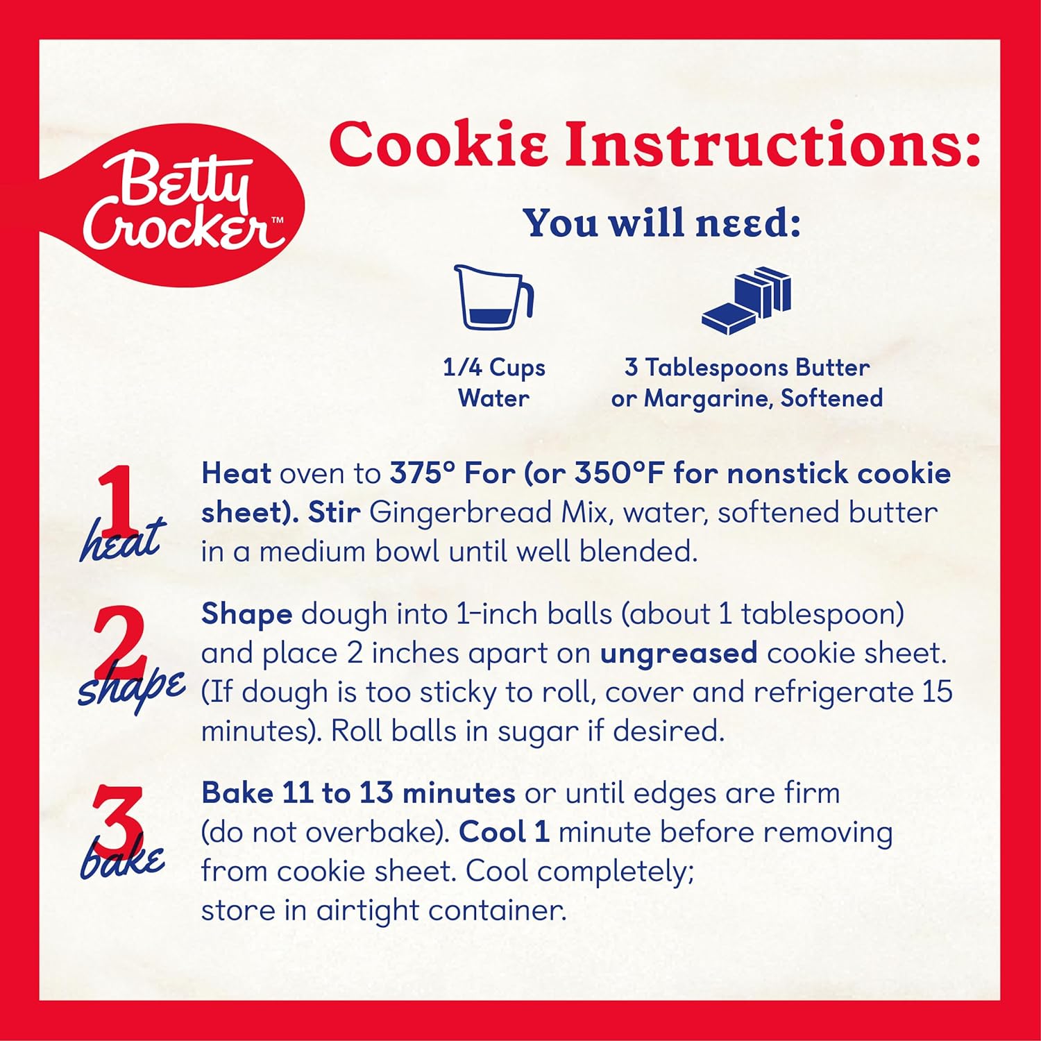 Betty Crocker Gingerbread Cake and Cookie Mix, 14.5 oz. (Pack of 12) : Everything Else