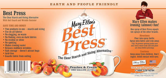 Mary Ellen Products 60132 Best Press Peaches and Cream Spray Starch for Ironing