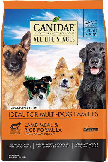 CANIDAE All Life Stages Lamb Meal & Rice Formula Dog Dry 27 Pound (Pack of 1)