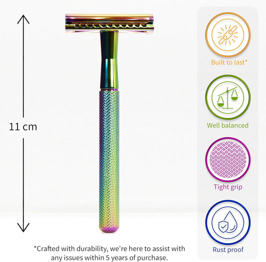 Metal Safety Razor | Rainbow | Saftey Razor For Men And Women | Bambaw