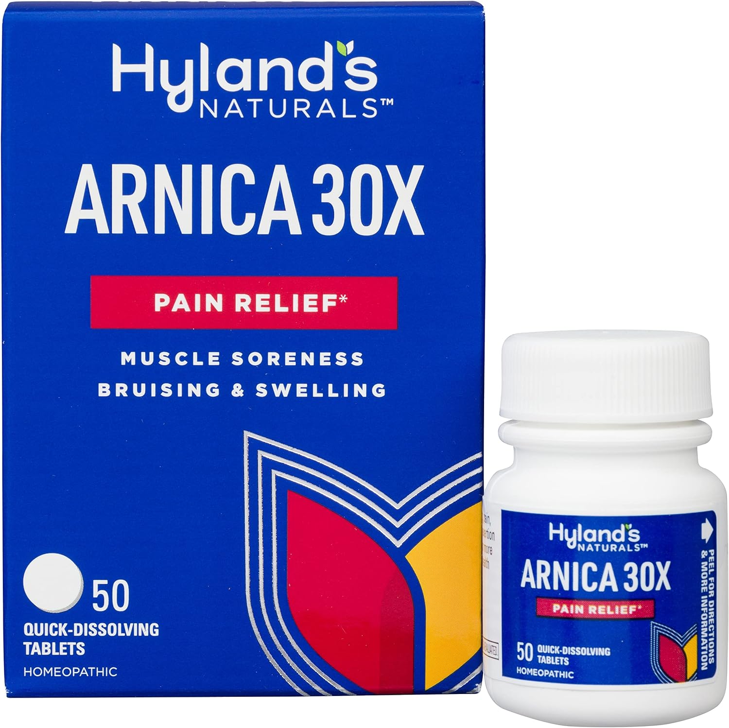 Hyland's Naturals Arnica Montana 30x Tablets, Natural Relief of Bruise
