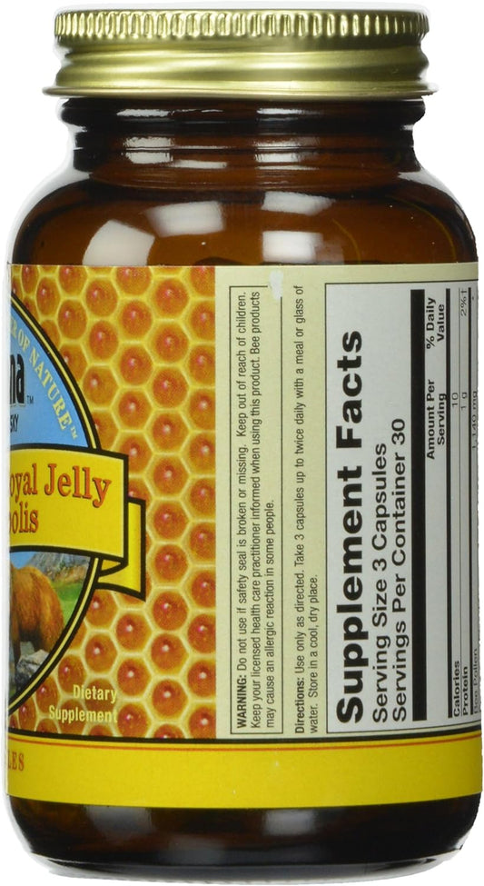 Honey Gardens Bee Pollen Royal Jelly And Propolis Capsules, 90 Count