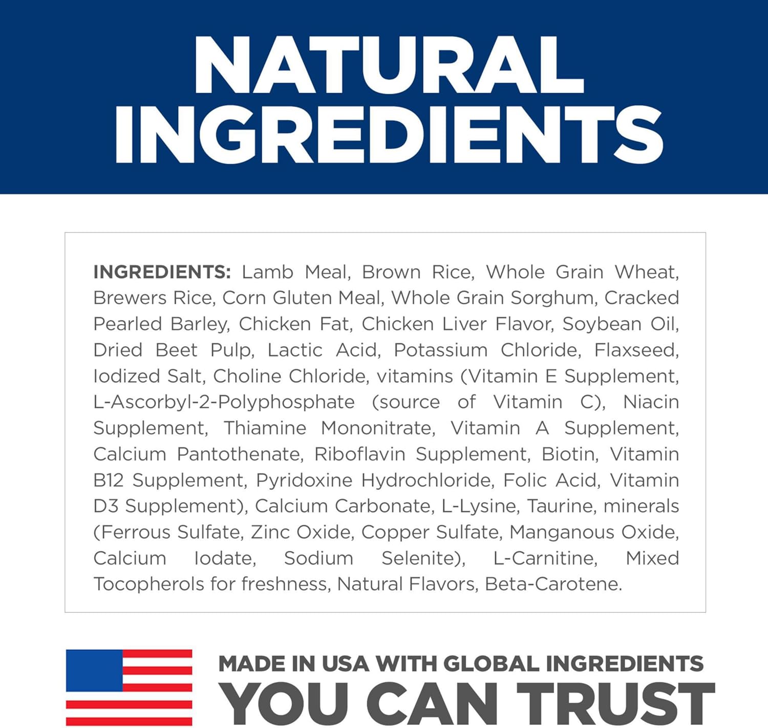 Hill's Science Diet Large Breed, Adult 1-5, Large Breed Premium Nutrition, Dry Dog Food, Lamb & Brown Rice, 33 lb Bag : Pet Supplies