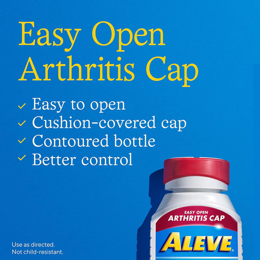 Aleve Gelcaps with Easy Open Arthritis Cap, Naproxen Sodium, Arthritis Pain Relief Medicine, Medication for Arthritis Pain, 160 Count