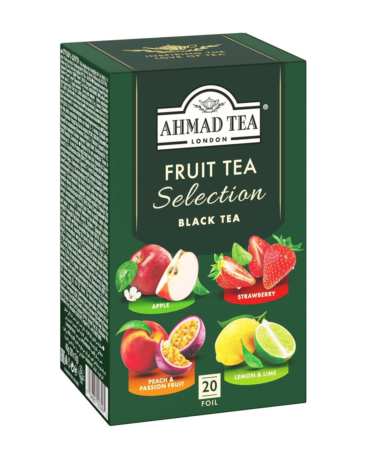 Ahmad Tea Fruit Tea Selection, 20-Count (Pack Of 6)