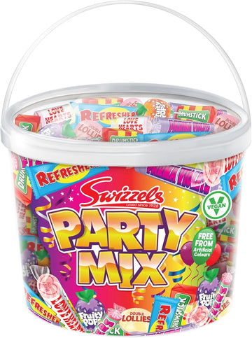 Swizzels Party Mix Tub 785G Retro Sweets In Bulk Vegan Friendly Family Favourite Sweets Ideal For Parties Birthdays Halloween Christmas Large